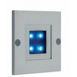 Spot Carré à Leds Bleues Aric 3929 Gris