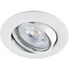 ARIC Kit Encastre GU10 LUNAR Blanc Basculant Avec Lampe LED 6W 3000K - Blanc