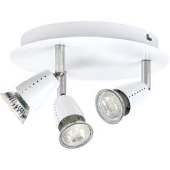 ARIC Plafonnier 3 Spots ECCO P3 GU10 50W Blanc - Blanc