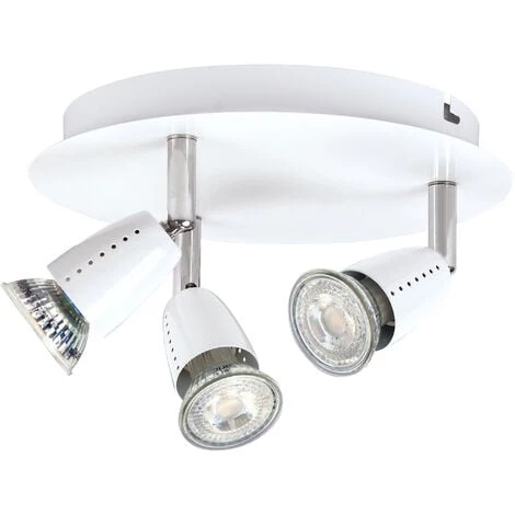ARIC Plafonnier 3 Spots ECCO P3 GU10 50W Blanc - Blanc 1 ARIC Plafonnier 3 Spots ECCO P3 GU10 50W Blanc - Blanc