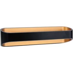 ARIC Applique PALACE LED 2x9W 3000K Noir Et Dore Variable - Noir / Dore