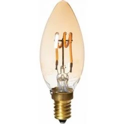 Ampoule LED Flamme à Filament E14 Amber 75 Lumens - 2,5 W - Aric