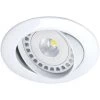 ARIC Kit Encastre GU10 GALAXY Blanc Basculant Avec Lampe LED 4W 2700K - Blanc