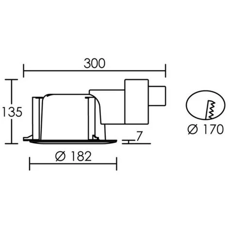 Downlight Fluo 2x13W Ø 182mm Avec Lampe 4000K 745lm G24q-1 Ballast Elec 230V Verre Sérigraphié IK07 IP20/44 RA18E ARIC 2172 2 Downlight Fluo 2x13W Ø 182mm Avec Lampe 4000K 745lm G24q-1 Ballast Elec 230V Verre Sérigraphié IK07 IP20/44 RA18E ARIC 2172 – Image 2