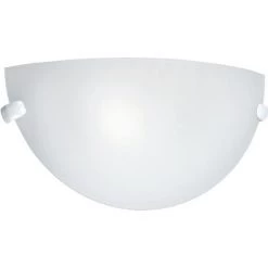 ARIC KUMA - Applique Mur E27 60W Max., Demi-lune, Verre Opale, Lampe Non Incl.