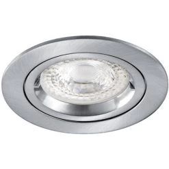 ARIC SPEED 50 R 230 - Encastre GU10, Rond, Fixe, Nickel, Lampe Non Incl. - Nickel