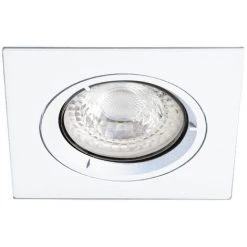 ARIC SPEED 50 C 230 - Encastre GU10, Carre, Fixe, Blanc, Lampe Non Incl. - Blanc