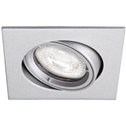 ARIC SPEED 70 C 230 - Encastre GU10, Carre, Basculant, Nickel, Lampe Non Incl. - Nickel