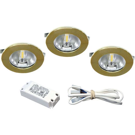 ARIC KIT MEUBLE LED - Encastres Dores Avec LED G4 1,8W 3000K 150lm, Driver Inclus - Dore 1 ARIC KIT MEUBLE LED - Encastres Dores Avec LED G4 1,8W 3000K 150lm, Driver Inclus - Dore