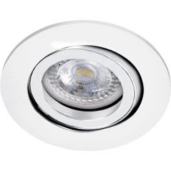 ARIC TIPO - Enc. GU10, Rond, Blanc, A/lpe LED 4,5W 4000K 390lm, Dimmable Par Inter - Blanc