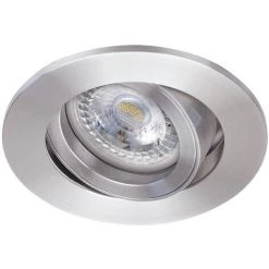 ARIC TIPO - Enc. GU10, Rond, Alu, A/lpe LED 4,5W 4000K 390lm, Dimmable Par Inter - Gris Metal (alu)