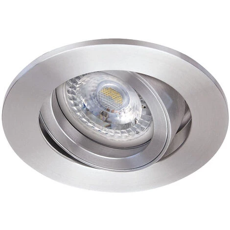ARIC TIPO - Enc. GU10, Rond, Alu, A/lpe LED 4,5W 4000K 390lm, Dimmable Par Inter - Gris Metal (alu) 1 ARIC TIPO - Enc. GU10, Rond, Alu, A/lpe LED 4,5W 4000K 390lm, Dimmable Par Inter - Gris Metal (alu)
