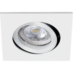 ARIC TIPO - Enc. GU10, Carre, Blanc, A/lpe LED 4,5W 4000K 390lm, Dimmable Par Inter - Blanc