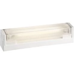 ARIC B.85C 17-Reglette S19 IP21 H.Vol A/inter+P A/lpe LED 6W 2700K 600lm Incl, Claire - Blanc