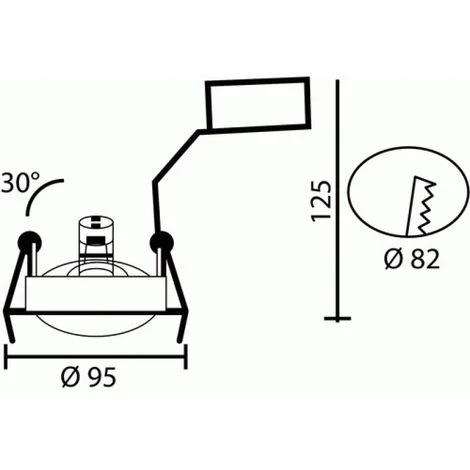 ARIC Spot Encastré Sana Lampe Orientable Speed70 Blanc GU10 - Blanc 2 ARIC Spot Encastré Sana Lampe Orientable Speed70 Blanc GU10 - Blanc – Image 2
