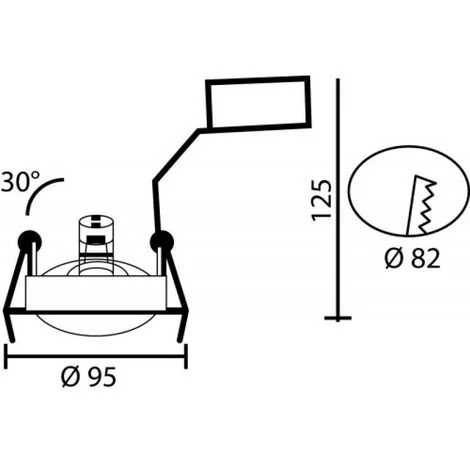 ARIC Spot Encastré Sana Lampe Orientable Speed70 Blanc GU10 - Blanc 3 ARIC Spot Encastré Sana Lampe Orientable Speed70 Blanc GU10 - Blanc – Image 3
