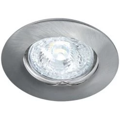 ARIC FIXO 230 CX -Encastre GU10, Rond, Fixe, Nickel, Connex. S/outil, Lampe Non Incl. - Nickel