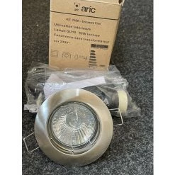 Spot Encastré Halogene 50W Ø 78mm Fixe Collerette Nickel Avec Lampe GU10 2700K Et Douille 230V IP20 DISK ECO ARIC 4528 5 Spot Encastré Halogene 50W Ø 78mm Fixe Collerette Nickel Avec Lampe GU10 2700K Et Douille 230V IP20 DISK ECO ARIC 4528 -ARIC Soldes Boutique 26384378 3