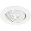 ARIC SPEED 70 - Enc.GU10, IP20, Rond, Basculant, Blanc, Lpe LED 6W 4000K 500lm Incl. - Blanc