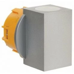 Aric - Applique LED Hoba IP65 2 Alu Satiné