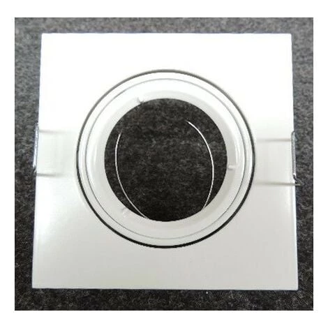 Spot Encastré Blanc Carré 95x95mm Orientable Pour Lampe GU10 230V LED Ou Halogene (non Fournie) IP20 SPEED 70C ARIC 4972 1 Spot Encastré Blanc Carré 95x95mm Orientable Pour Lampe GU10 230V LED Ou Halogene (non Fournie) IP20 SPEED 70C ARIC 4972