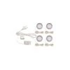 ARIC KIT MEUBLED Encastrés Ronds Fixes Alu LED Intég 4x17W 3000K 260lm - Blanc