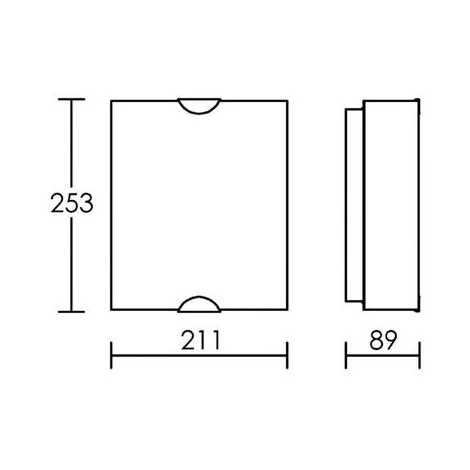 Applique Rectangle Incurvée Amira Aric, Douille E27, Applique Incurvée Amira, 60 W, Blanc Givré 2 Applique Rectangle Incurvée Amira Aric, Douille E27, Applique Incurvée Amira, 60 W, Blanc Givré – Image 2