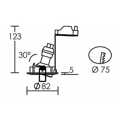 ARIC Spot Encastré LED Galaxy - 6W - 2700K - Blanc - Blanc 3 ARIC Spot Encastré LED Galaxy - 6W - 2700K - Blanc - Blanc – Image 3