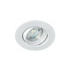 ARIC Spot Encastré LED Orientable Elody - 10W - 4000K - Rond - Blanc - Blanc