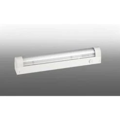 ARIC Réglette Murale Blanche MFV Pour Salle D'eau - 13W - 3000K - IP20 - Non Dimmable - Avec Ampoule