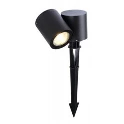 ARIC Spot Extérieur LED Topaze Piquet 2x6 W 3000K IP54IK08 Graphite - Blanc