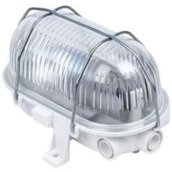 Aric-3632 ARIC 3632 - ECO - Hublot Extérieur IP44 IK02, Ovale, Blanc, E27 60W Max