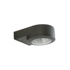 ARIC Applique Murale Extérieure Arges - 10W - 3000K - 440lm - Dimmable - Avec Ampoule - Graphite - Gris (tout Métal)