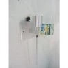 Applique Mural Finition Acier Brossé Tige Fixe Avec Lampe Halogène 50W GU10 230V FLARE Alu ARIC 0380