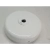 Patère Blanche Ø 125mm Saillie Métal Pour Fixation De Spot Projecteur à Décharge Orientable 230V STRECK Ou SCOP ARIC 0918